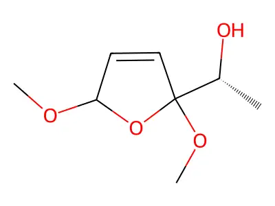 (1R)-1-(2,5-dimethoxy-2H-furan-5-yl)ethanol structure