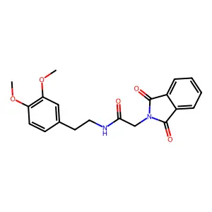 N-[2-(3,4-dimethoxyphenyl)ethyl]-2-(1,3-dioxobenzo[c]azolin-2-yl)acetamide structure