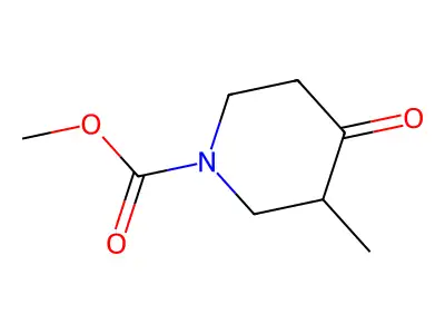 Methyl 3-methyl-4-oxopiperidine-1-carboxylate structure