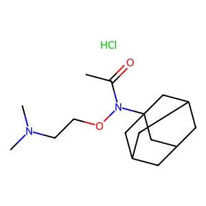 Acetamide, N-1-adamantyl-N-(2-(dimethylamino)ethoxy)-, hydrochloride structure