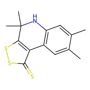 4,4,7,8-tetramethyl-4,5-dihydro-1H-[1,2]dithiolo[3,4-c]quinoline-1-thione structure