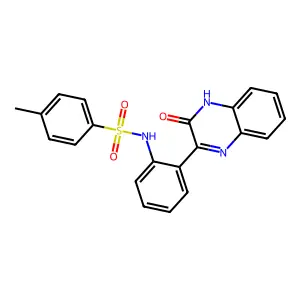 4-methyl-N-(2-(3-oxo-3,4-dihydroquinoxalin-2-yl)phenyl)benzenesulfonamide structure