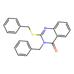 3-Benzyl-2-benzylsulfanyl-3H-quinazolin-4-one structure