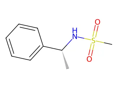 N-(1-Phenylethyl)methanesulfonamide structure