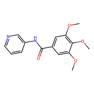 3,4,5-trimethoxy-N-3-pyridylbenzamide structure