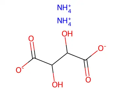 酒石酸铵 structure