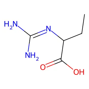 2-((Aminoiminomethyl)amino)butanoic acid structure