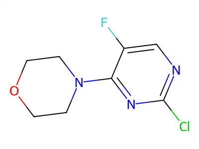 4-(2-Chloro-5-fluoropyrimidin-4-yl)morpholine structure