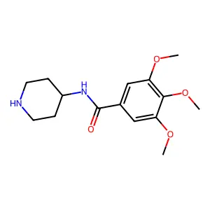 3,4,5-trimethoxy-N-4-piperidinylBenzamide structure