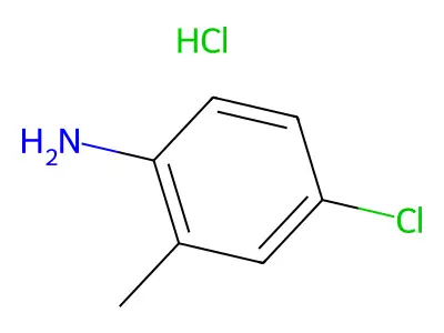 对氯邻甲苯胺盐酸盐 structure