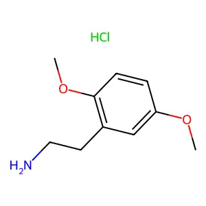 2,5-Dimethoxyphenethylamine hydrochloride structure