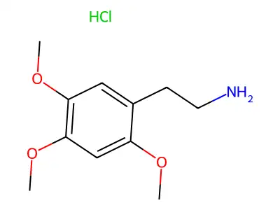 2,4,5-三甲氧基苯乙胺 structure