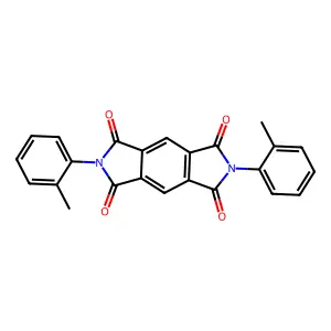 Benzo[1,2-c:4,5-c']dipyrrole-1,3,5,7(2H,6H)-tetrone, 2,6-bis(2-methylphenyl)- structure