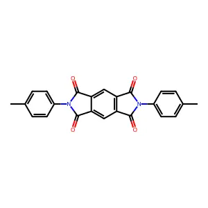 Benzo[1,2-c:4,5-c']dipyrrole-1,3,5,7(2H,6H)-tetrone, 2,6-bis(4-methylphenyl)- structure