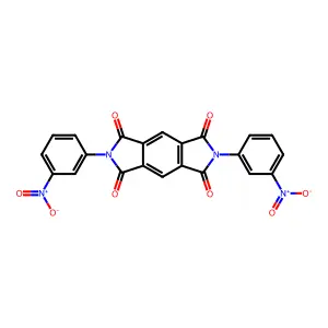 2,6-Bis(3-nitrophenyl)pyrrolo[3,4-f]isoindole-1,3,5,7(2H,6H)-tetrone structure