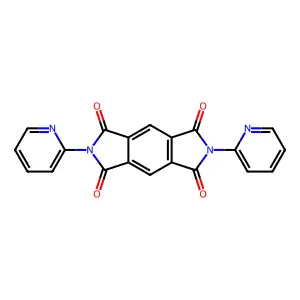 2,6-Dipyridin-2-ylpyrrolo[3,4-f]isoindole-1,3,5,7-tetrone structure