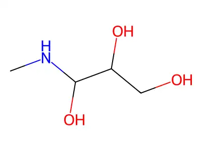 1,2,3-Propanetriol, (methylamino)- structure