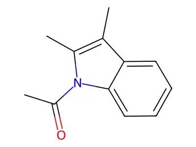N-Acetyl-2,3-dimethyl-indole structure