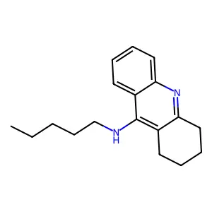 Acridine, 1,2,3,4-tetrahydro-9-(pentylamino)- structure