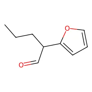 2-Furanacetaldehyde, alpha-propyl- structure