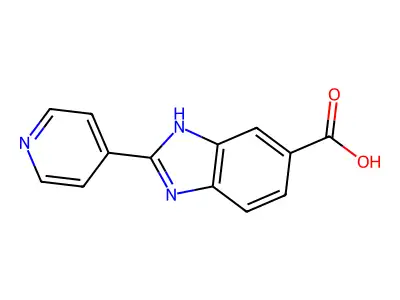 2-(Pyridin-4-yl)-1H-benzo[d]imidazole-6-carboxylic acid structure