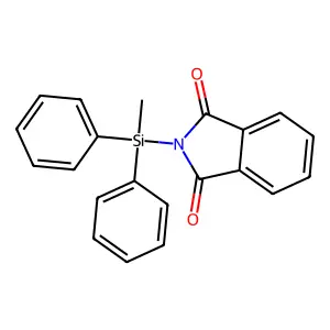 2-[Methyl(diphenyl)silyl]isoindole-1,3-dione structure