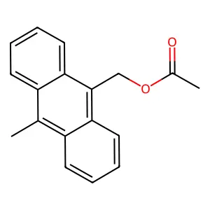 9-Anthracenemethanol, 10-methyl-, acetate structure