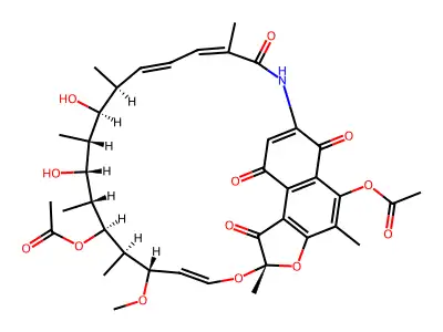 8-O-Acetylrifamycin S structure