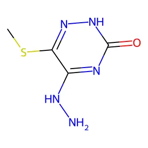 5-Hydrazinyl-6-(methylsulfanyl)-1,2,4-triazin-3(2h)-one structure