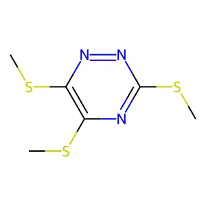 3,5,6-Tris(methylsulfanyl)-1,2,4-triazine structure