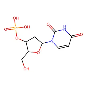 2'-Deoxyuridine 3'-Monophosphate structure