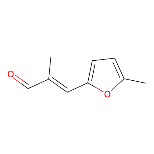 2-Methyl-3-(5-methylfuran-2-yl)prop-2-enal structure