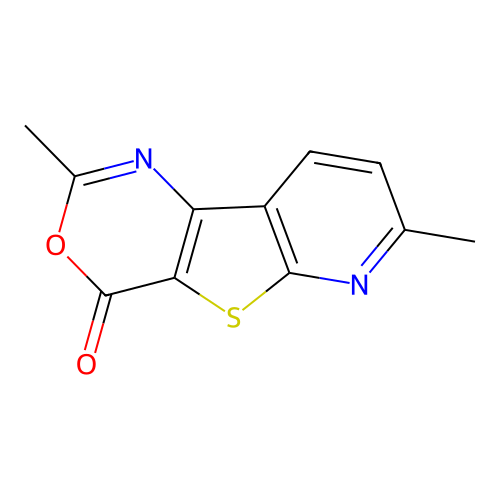 2,7-dimethyl-4H-pyrido[3',2':4,5]thieno[3,2-d][1,3]oxazin-4-one structure