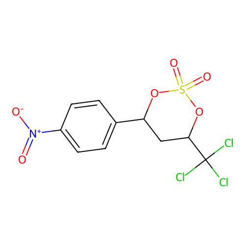 4-(4-Nitrophenyl)-6-(trichloromethyl)-1,3,2-dioxathiane 2,2-dioxide structure