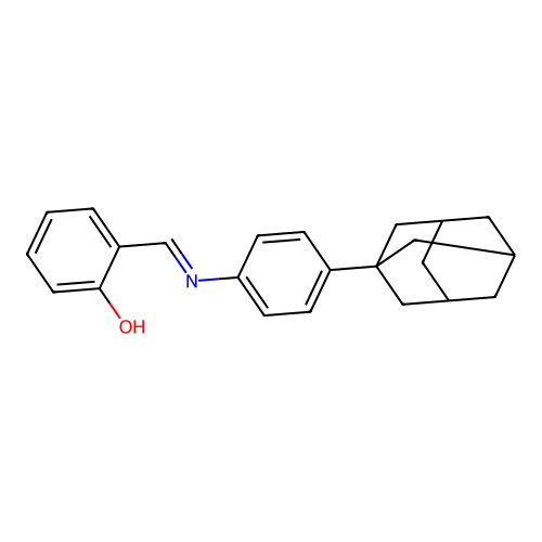 2-({[4-(1-Adamantyl)phenyl]imino}methyl)phenol structure