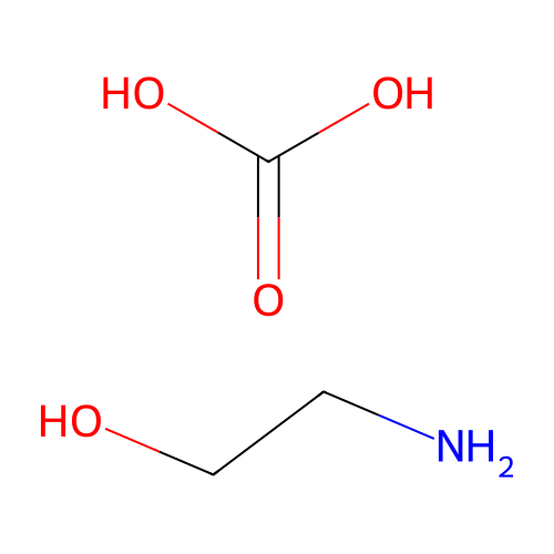Carbonic acid, compound with 2-aminoethanol (1:1) structure