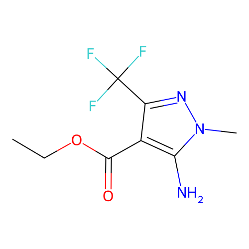 5-Amino-1-methyl-3-trifluoromethyl-1H-pyrazole-4-carboxylic acid ethyl ester structure