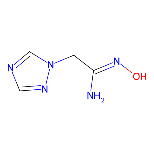 (1Z)-N'-hydroxy-2-(1H-1,2,4-triazol-1-yl)ethanimidamide structure