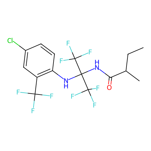 C15H14ClF9N2O structure