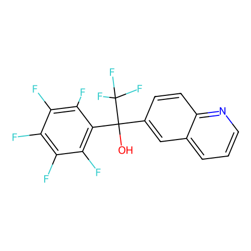 2,2,2-Trifluoro-1-(pentafluorophenyl)-1-(quinolin-6-yl)ethanol structure