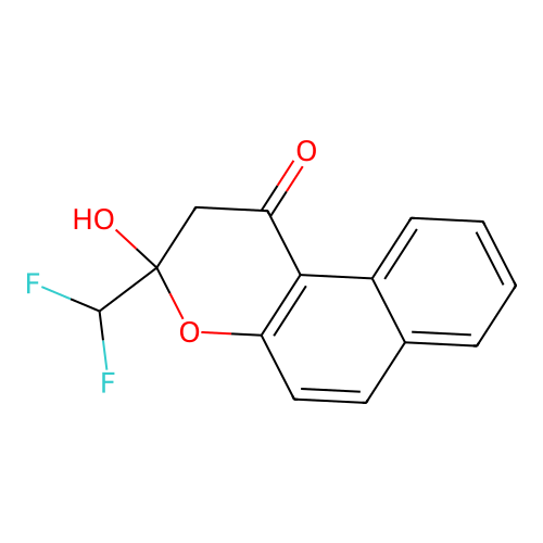 3-(difluoromethyl)-3-hydroxy-2,3-dihydro-1H-benzo[f]chromen-1-one structure