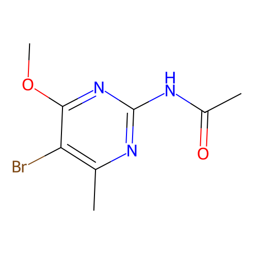 N-(5-bromo-4-methoxy-6-methylpyrimidin-2-yl)acetamide structure