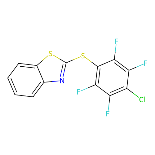 2-[(4-Chloro-2,3,5,6-tetrafluorophenyl)sulfanyl]-1,3-benzothiazole structure