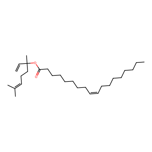 Linalyl oleate structure