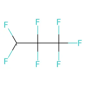 Heptafluoropropyl radical structure