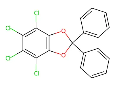4,5,6,7-Tetrachloro-2,2-diphenyl-1,3-benzodioxole structure