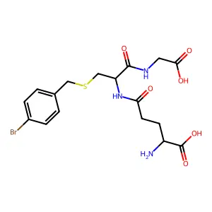 S-(4-Bromobenzyl)glutathione structure