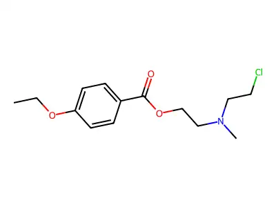 2-((2-Chloroethyl)methylamino)ethyl-4-ethoxybenzoate structure