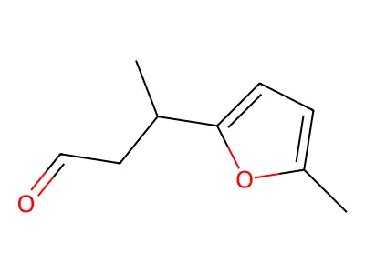 3-(5-Methyl-2-furyl)butanal structure