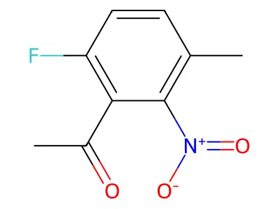 6'-Fluoro-3'-methyl-2'-nitroacetophenone structure